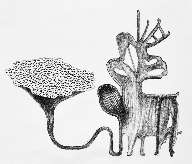 LITOGRAPHY - collection of illustrations depicting dreams and unconscious images. It is printed using the lithography method on handmade, recycled papers, and the symbolism primarily focuses on the theme of water, water creatures, seas, and rivers.